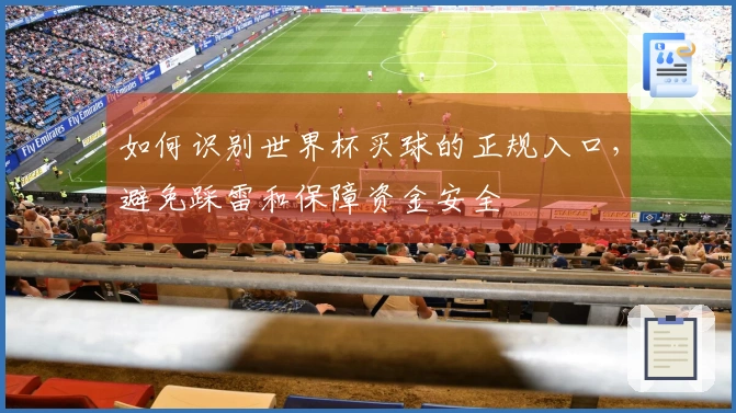 如何识别世界杯买球的正规入口,避免踩雷和保障资金安全